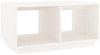 vidaXL Couchtisch Weiß 80 x 50 x 40 cm Massivholz Kiefer [814435] Bild 2