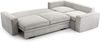 AX LIVING Cord Schlafsofa Couch hellgrau Treville mit Schlaffunktion R Bild 2