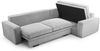AX LIVING Cord Schlafsofa Couch hellgrau Treville mit Schlaffunktion R Bild 3