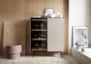 Bettso 'RITA' Vitrine mit LED-Beleuchtung, Holzwerkstoff Kaschmir, 126x39x107cm Bild 2