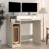Schreibtisch mit LEDs, Holzwerkstoff, Betongrau, 97 x 45 x 90 cm Bild 3
