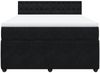vidaXL Boxspringbett mit Matratze Schwarz 140x190 cm Samt 3287748 Bild 4