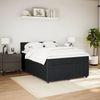 vidaXL Boxspringbett mit Matratze Schwarz 140x190 cm Samt 3287748 Bild 3