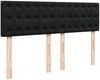 vidaXL Boxspringbett mit Matratze Schwarz 140x190 cm Samt 3287748 Bild 5