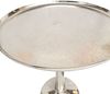 Beistelltisch Metall rund ø 44x52 cm Dekotisch Adlon mit Design Mittelfuß Aluminium silber Bild 5