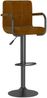 vidaXL Barhocker Braun Samt, Drehbar [334646] Bild 2