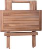 Gartentisch NELIA quadratisch - Teak, Teakbraun, 50x50x50cm | Garten Beistelltisch Wetterfest Outdoor Tisch Bild 3