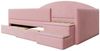 Flieks Polsterbett, Kinderbett Einzelbett 90x190cm mit 2 Schubladen Treppe Rausfallschutz Bild 3