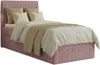 Boxspringbett RALFI 90 x 200 cm (Linke Seit) mit Bettkästen, Bonell-Matratze H2 und Visco-Topper. Farbe: Rosa Bild 2