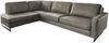 KAWOLA Ecksofa VILNIUS 3-Sitzer mit Recamiere links Lederfaserstoff anthrazit 85 x 217 x 290 cm Bild 3