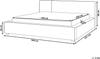 Bett mit Lattenrost MIRANDE 160 x 200 cm Bouclé Taupe Bild 2