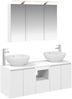 vidaXL Badezimmerschrank-Set 4 pcs Weiß Holzwerkstoff 3406495 Bild 2