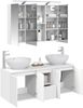 vidaXL Badezimmerschrank-Set 4 pcs Weiß Holzwerkstoff 3406495 Bild 3