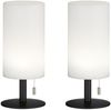 2er SET kleine Outdoor Akku Tischlampen 28cm ohne Kabel mit RGB Farbwechsel Bild 2