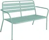 Vente-unique - MIRMANDE Gartensitzgruppe Metall Grün - B 50 cm58 cm67,5 cm x H 47 cm82 cm71,5 cm x L 89 cm123 cm60 cm Bild 2