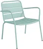 Vente-unique - MIRMANDE Gartensitzgruppe Metall Grün - B 50 cm58 cm67,5 cm x H 47 cm82 cm71,5 cm x L 89 cm123 cm60 cm Bild 3