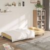vidaXL Schlafsofa 2-Sitzer mit 2 Kissen Creme Samt 375814 Bild 3