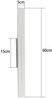ZMH Wandleuchte Innen Wandlampe LED - Modern 60CM Flurlampe 3000K Warmweiß 20W Deckenlampe Weiß Bettlampe Deckenleuchte für Treppenhaus Flur Wohnzimmer Schlafzimmer Kinderzimmer Bild 2