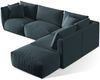 Micadoni Modulares Ecksofa Chris 4-Sitzer Rechts Samt Pastellblau Bild 3