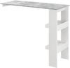 Bartisch Bromölla 120x45x106 cm Weiß/Betonoptik en. casa Bild 2