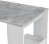 Bartisch Bromölla 120x45x106 cm Weiß/Betonoptik en. casa Bild 5