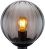 Tischleuchte, Metall, Schwarz-matt, Glas Rauchfarbe, D 23 cm Bild 5