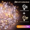SALCAR 3m 160 LED Lichterkette Außen, Warmweiß & Kaltweiß Lichterkette Weihnachtsbaum Strom mit 14 Modi Bild 3