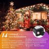 SALCAR 3m 160 LED Lichterkette Außen, Warmweiß & Kaltweiß Lichterkette Weihnachtsbaum Strom mit 14 Modi Bild 2