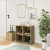 Flur-Schuhschrank, Schuhkipper für Flur, skandinavisch Sonoma Eiche 105x35,5x70 cm Holzwerkstoff Bild 2