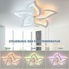 LETGOSPT Deckenleuchte Leise Deckenventilator mit Beleuchtung, 60W LED Deckenleuchte 5000LM, LED fest integriert, Kaltweiß, Naturweiß, Warmweiß, LED Deckenbeleuchtung mit Ventilator,5 Lichter Design Deckenventilator Bild 4