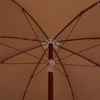 vidaXL Sonnenschirm mit Stahl-Mast 240 cm Taupe 47802 Bild 4