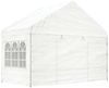 vidaXL Pavillon mit Dach Weiß 20,07x4,08x3,22 m Polyethylen 3155493 Bild 5