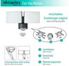Oktaplex lighting LED Außen-Wandleuchte Cali Dos LED Strahler mit Bewegungsmelder 10m / 240 Grad IP65, Drehbar, Schwenkbar, Bewegungsmelder, Timerfunktion, inklusive Leuchtmittel, warmweiß, 3000K 3200lm Außenleuchte 40W anthrazit Bild 2