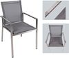 Garden Pleasure Stapelstuhl SIENNA 2x Set Garten Stuhl Stühle Stuhlset Edelstahl Bild 1