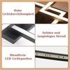 ZMH Deckenlampe LED Deckenleuchte Küche: 24W Küchenlampe Schwarz Wohnzimmerlampe Modern Design Flurlampe Warmweiß Flur Schlafzimmerlampe Eckig Deckenbeleuchtung für Wohnzimmer Schlafzimmer Bild 2