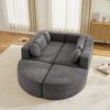 4-Sitzer Wohnlandschaft B 292 x T 165 x H 68 cm aus Chenille, modular, mit Schlaffunktion Bild 3