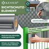 KESSER® PVC Sichtschutzstreifen Sichtschutz Rolle Doppelstabmatten Zaun Blickdicht | Wetterfest und Windschutz | Zaunfolie Sichtschutz Garten Gartenzaun Anthrazit, 35 m Bild 2