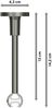 Innenlauf-Gardinenstangen-Set Sonette Santo 420 cm (geteilt in 3 x 140 cm), 1-läufig, 20 mm Ø Edelstahl-Optik Bild 2