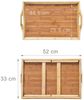 Relaxdays 2x Betttablett Bambus lackiert klappbar Bild 5