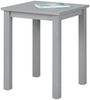 Inter Link Beistelltisch Holz - Kleiner Tisch aus Kiefer Massivholz mit Natürlicher Maserung - FSC-Zertifiziert - Holztisch als Couchtisch, Sofatisch, Wohnzimmertisch - 45 x 45 x 55 cm - Grau Bild 4