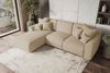 99rooms Gusto Ecksofa Strukturstoff NEVE Beige Links mit Schlaffunktion Bild 3