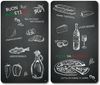 Multi - Glasschneideplatte 2er Set Ristorante / Herdabdeckplatten / Spritzschutz Bild 2