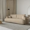 Selsey 'Ovo' 3-Sitzer Schlafsofa mit Bettkasten, Chenille-Bezug, hellbeige, 250 cm ca. 92 x 250 x 110 cm Bild 3