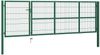 vidaXL Gartentor mit Pfosten 350x100 cm Stahl Grün 142569 Bild 2