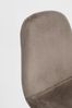 Barhocker New Alirela aus Samt, modern mit Fußstütze, taupe, 2er-Set, schwarzes Metallgestell Bild 5