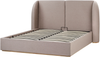 Bett mit Stauraum MONESTIER Stoff Taupe 160 x 200 cm Bild 4