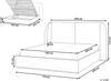 Bett mit Stauraum MONESTIER Stoff Taupe 160 x 200 cm Bild 2