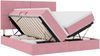 vidaXL Bett mit LED-Lichtleisten mit Kopfteil Rosa 200 x 200 cm Samt 3372880 Bild 2