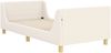 vidaXL Kinderbettgestell mit Kopfteil Creme 90 x 190 cm Schafstoff 42010874 Bild 4