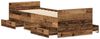 vidaXL Bettgestell ohne Matratze Altholz-Optik 100x200cm Holzwerkstoff 3328794 Bild 5